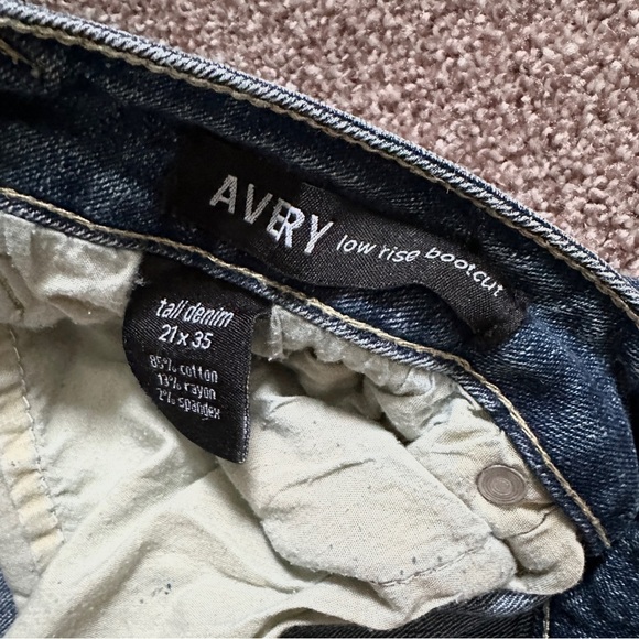 Y2K Alloy Apparel Avery Denim Low Rise Boot Cut Jeans Juniors Size 21 Tall - Picture 15 of 16